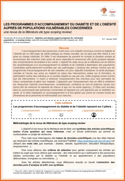 4 Pages. Scoping Review Accompagnement Des Maladies Chroniques 1 1